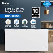 Haier 14 Cu Ft / Turbo Cool / Twin Door / HDF-385H ( 100 Hour Cooling Retention / 30% Fast Freezing / Wide Voltage / -28 C Cooling Depth / Twin Cabinet ) White Colour Deep Freezer / 10 Years Warranty
