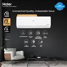 Haier 1 Ton / Flexis Inverter Series / HSU-13HFC ( Smart DC Inverter + Self Cleaning + UPS + Turbo Heat & Cool )Air Conditioner / AC / 10 Year Warranty / Haier Free Installation